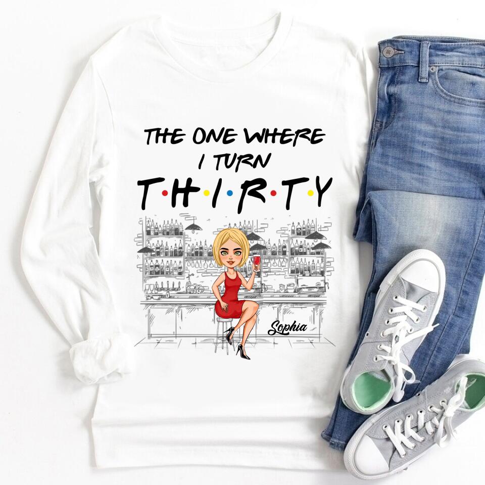 Thirty shirt - 30th Birthday Shirts, Custom Birthday Shirts, Turning 30 Shirt, Gifts For Women Turning 30, 30 And Fabulous Shirt, 1992 Shirt, 30th Birthday Shirts For Her