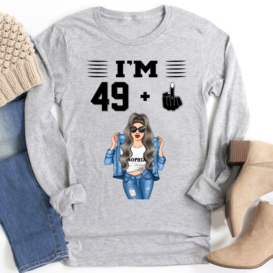 I&#39;m 50 Shirt Vintage 1972 Shirt, Custom Birthday Shirt, 50th Birthday Unique Gifts For Woman, 50th Birthday Ideas, Turning 50 Years Old Cotton Shirt