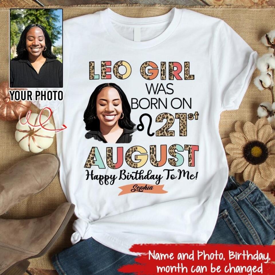 Custom Birthday Shirt, Leo Zodiac t shirt, Leo Birthday shirt, Leo t shirts for ladies, Leo queen t shirt, Leo Queen Birthday shirt