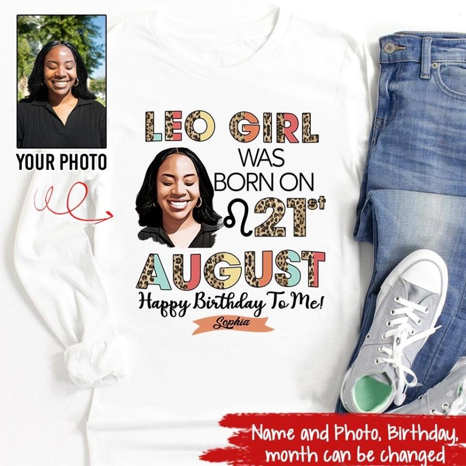 Custom Birthday Shirt, Leo Zodiac t shirt, Leo Birthday shirt, Leo t shirts for ladies, Leo queen t shirt, Leo Queen Birthday shirt