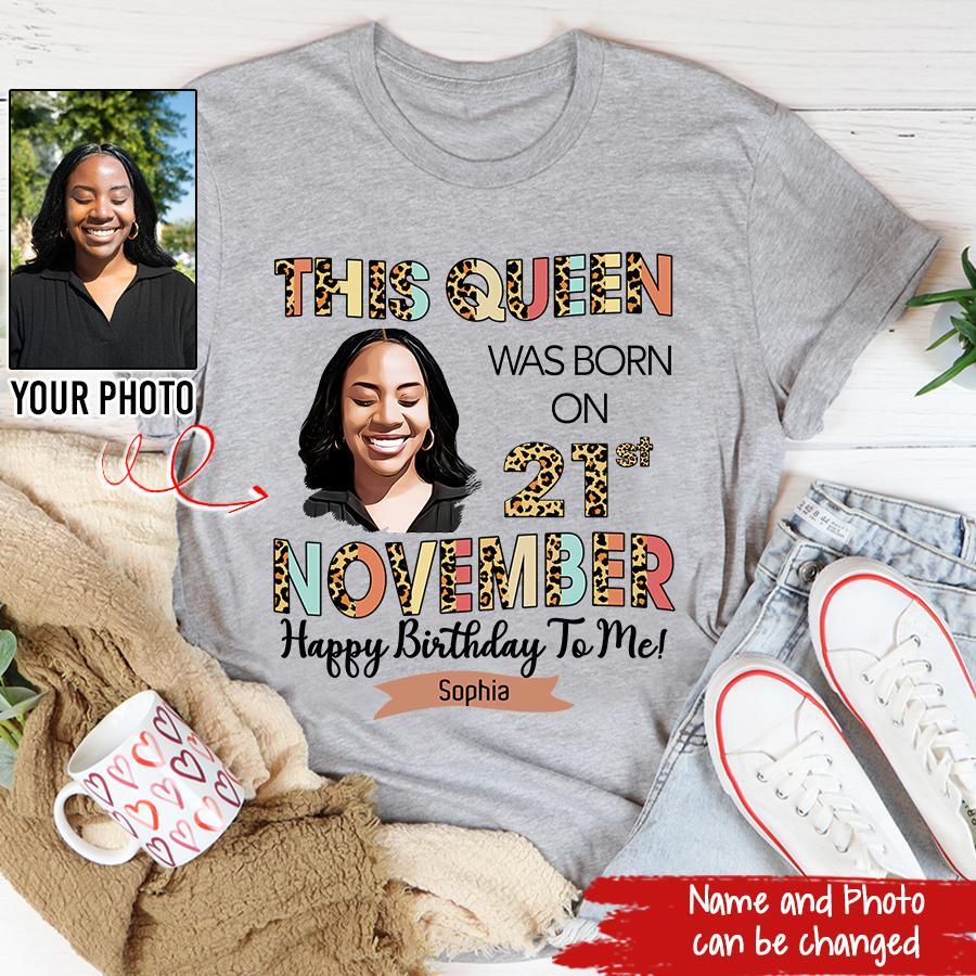 November Birthday Shirt, Custom Birthday Shirt, Queens Born In November, November Birthday Shirts For Woman, November Birthday Gifts