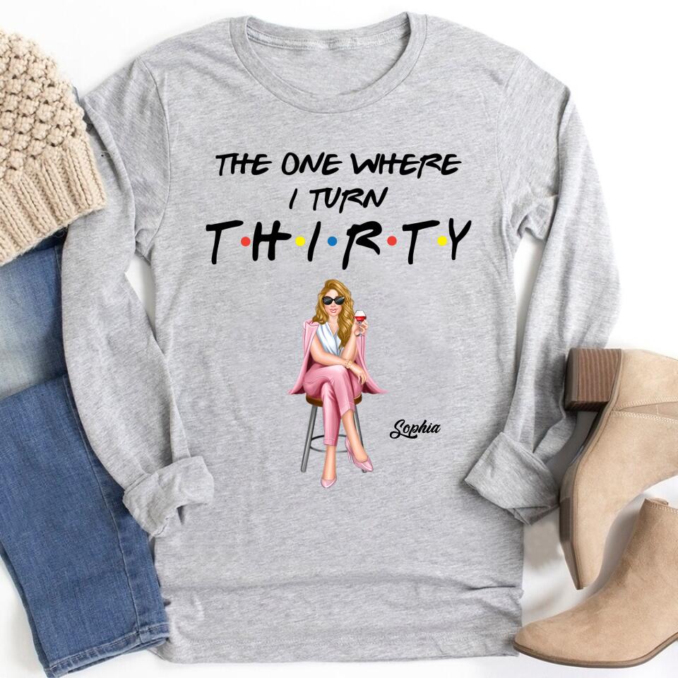 Thirty shirt - 30th Birthday Shirts, Custom Birthday Shirts, Turning 30 Shirt, Gifts For Women Turning 30, 30 And Fabulous Shirt, 1992 Shirt, 30th Birthday Shirts For Her