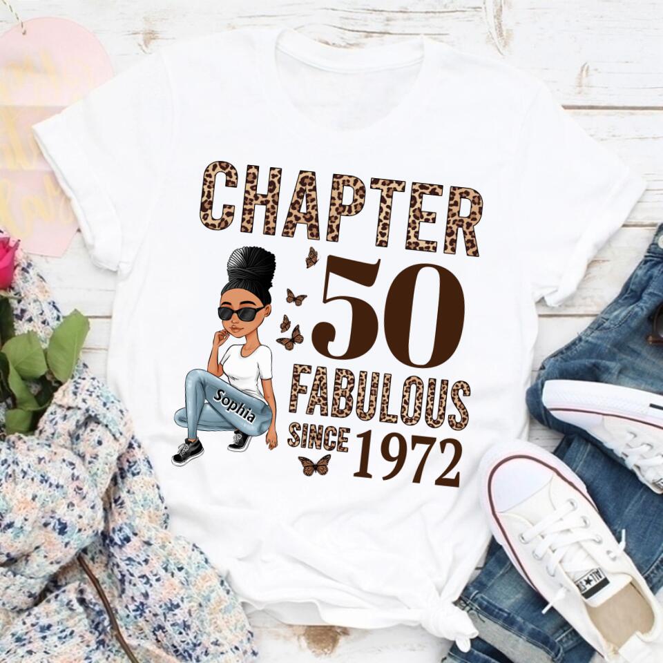 50th Birthday Shirts, Custom Birthday Shirts, Turning 50 Shirt, Gifts For Women Turning 50, 50 And Fabulous Shirt, 1972 Shirt, 50th Birthday Shirts For Her