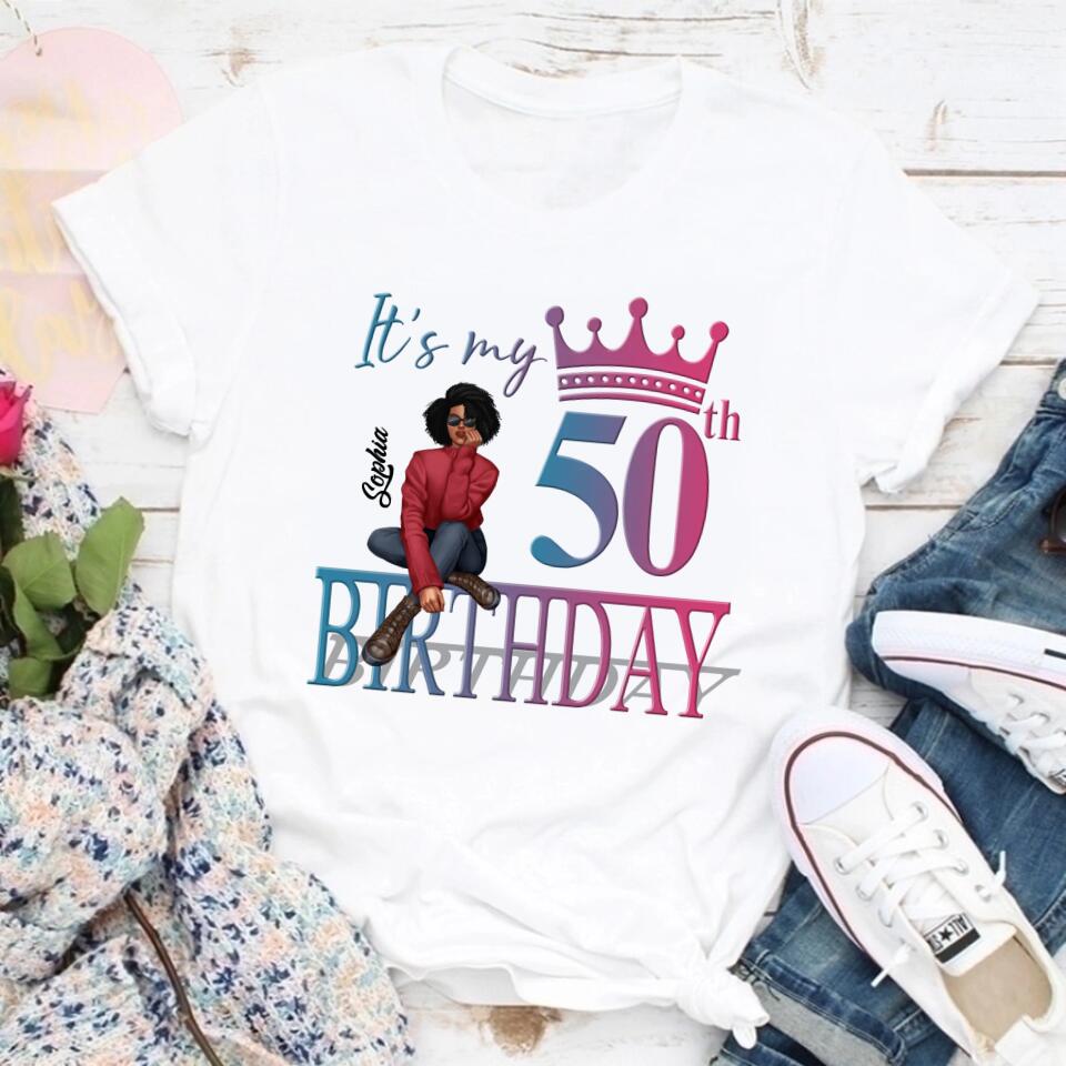 50th Birthday Shirts, Custom Birthday Shirts, Turning 50 Shirt, Gifts For Women Turning 50, 50 And Fabulous Shirt, 1972 Shirt, 50th Birthday Shirts For Her
