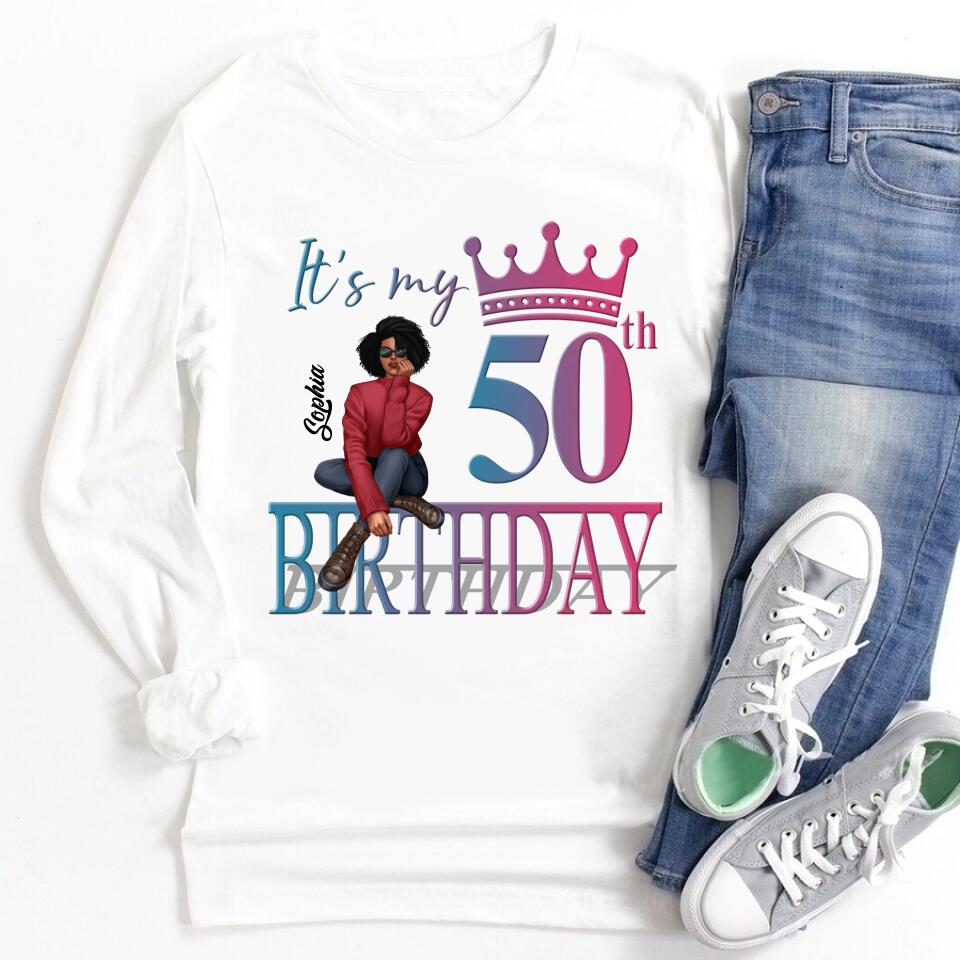 50th Birthday Shirts, Custom Birthday Shirts, Turning 50 Shirt, Gifts For Women Turning 50, 50 And Fabulous Shirt, 1972 Shirt, 50th Birthday Shirts For Her