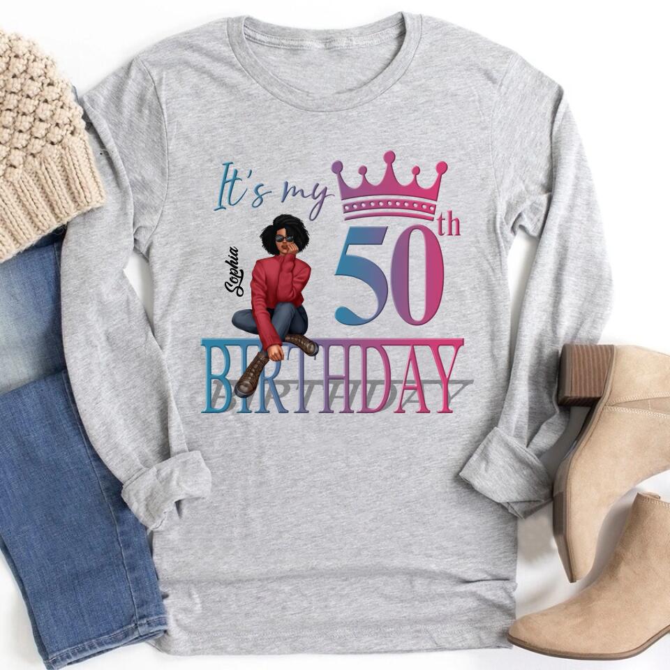 50th Birthday Shirts, Custom Birthday Shirts, Turning 50 Shirt, Gifts For Women Turning 50, 50 And Fabulous Shirt, 1972 Shirt, 50th Birthday Shirts For Her