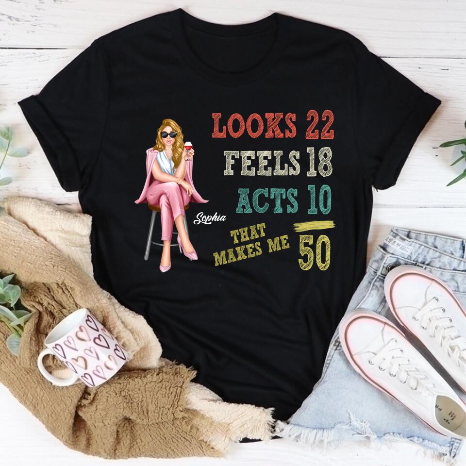 50th Birthday Shirts, Custom Birthday Shirts, Turning 50 Shirt, Gifts For Women Turning 50, 50 And Fabulous Shirt, 1972 Shirt, 50th Birthday Shirts For Her