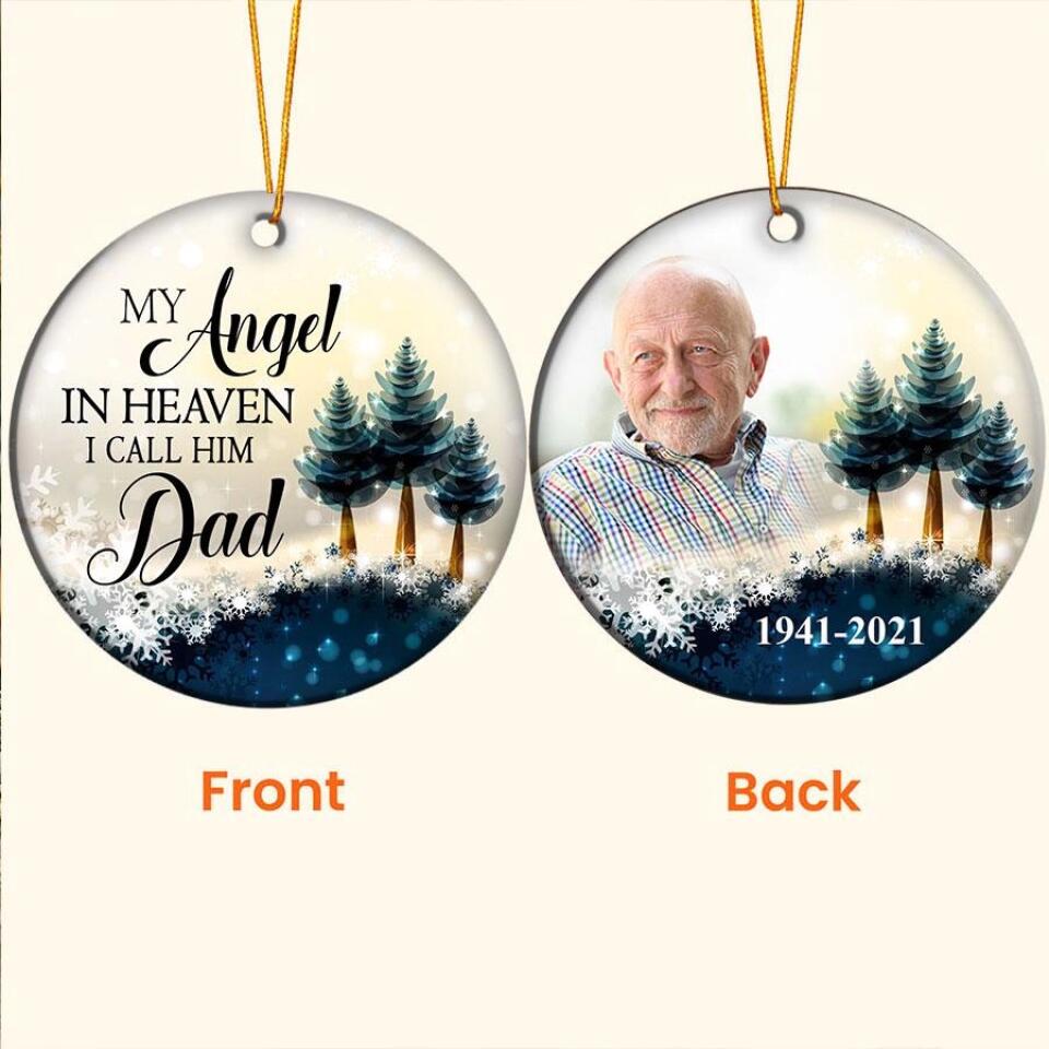 Personalized Memorial Ornaments for Loss of Loved One, Memorial Christmas Ornament, Loved One Memorial Gifts, Cardinal Christmas Ornaments, Remembrance of Loss Dad Mom