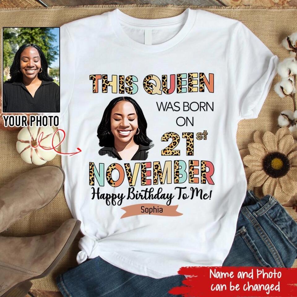 November Birthday Shirt, Custom Birthday Shirt, Queens Born In November, November Birthday Shirts For Woman, November Birthday Gifts