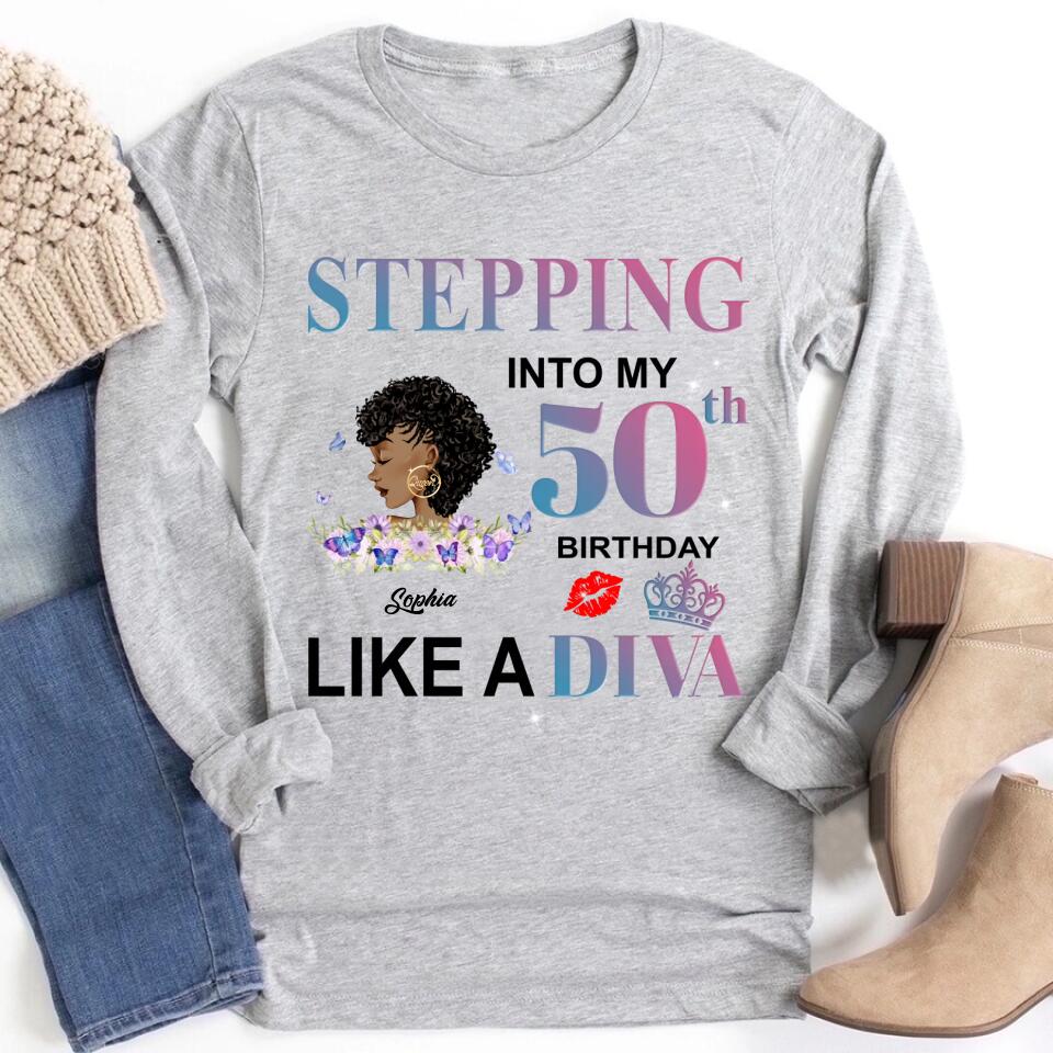 Chapter 50, Fabulous Since 1972 50th Birthday Unique T Shirt For Woman, Custom Birthday Shirt, Her Gifts For 50 Years Old , Turning 50 Birthday Cotton Shirt