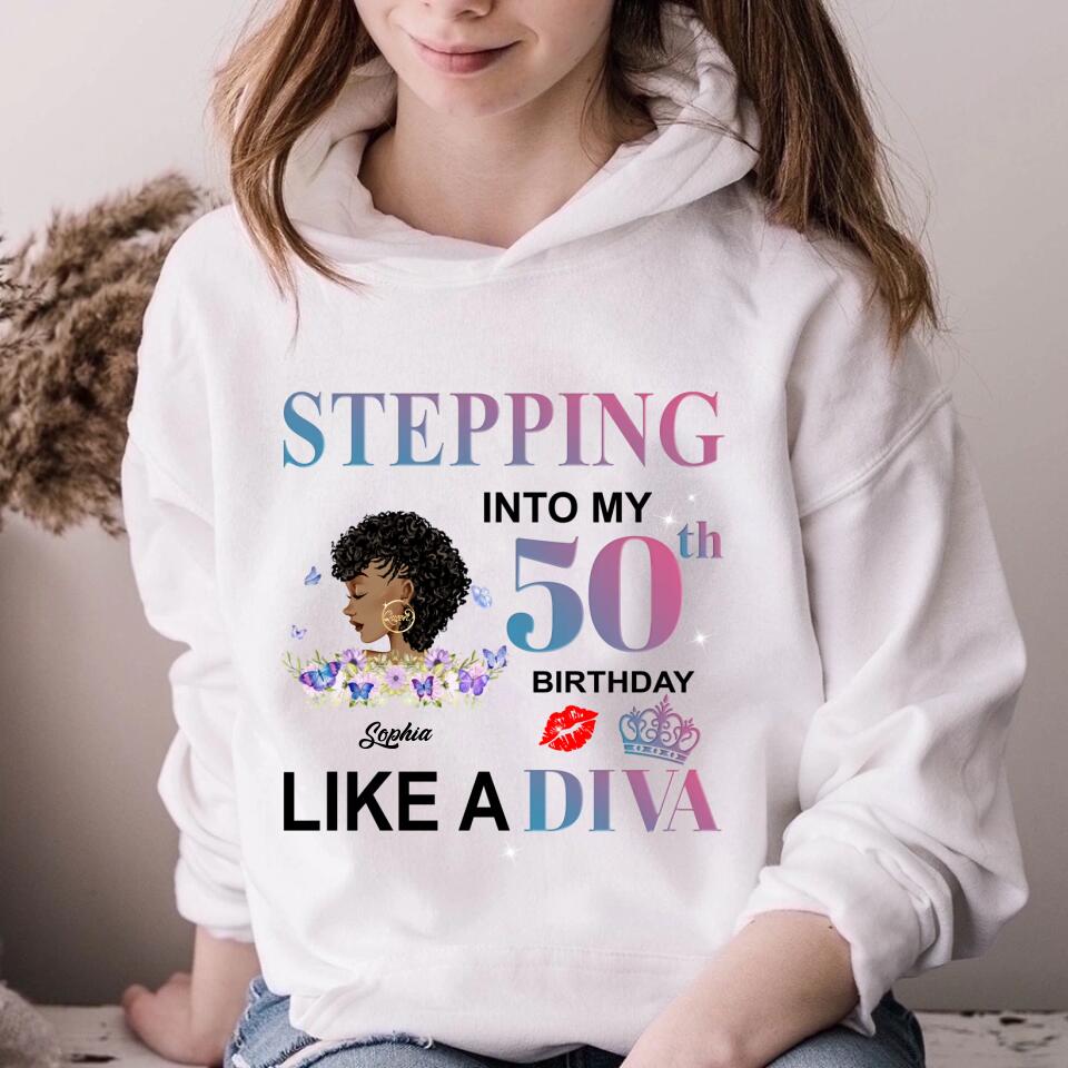 Chapter 50, Fabulous Since 1972 50th Birthday Unique T Shirt For Woman, Custom Birthday Shirt, Her Gifts For 50 Years Old , Turning 50 Birthday Cotton Shirt