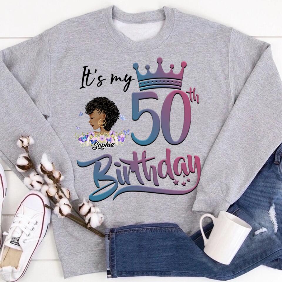 Chapter 50, Fabulous Since 1972 50th Birthday Unique T Shirt For Woman, Custom Birthday Shirt, Her Gifts For 50 Years Old , Turning 50 Birthday Cotton Shirt