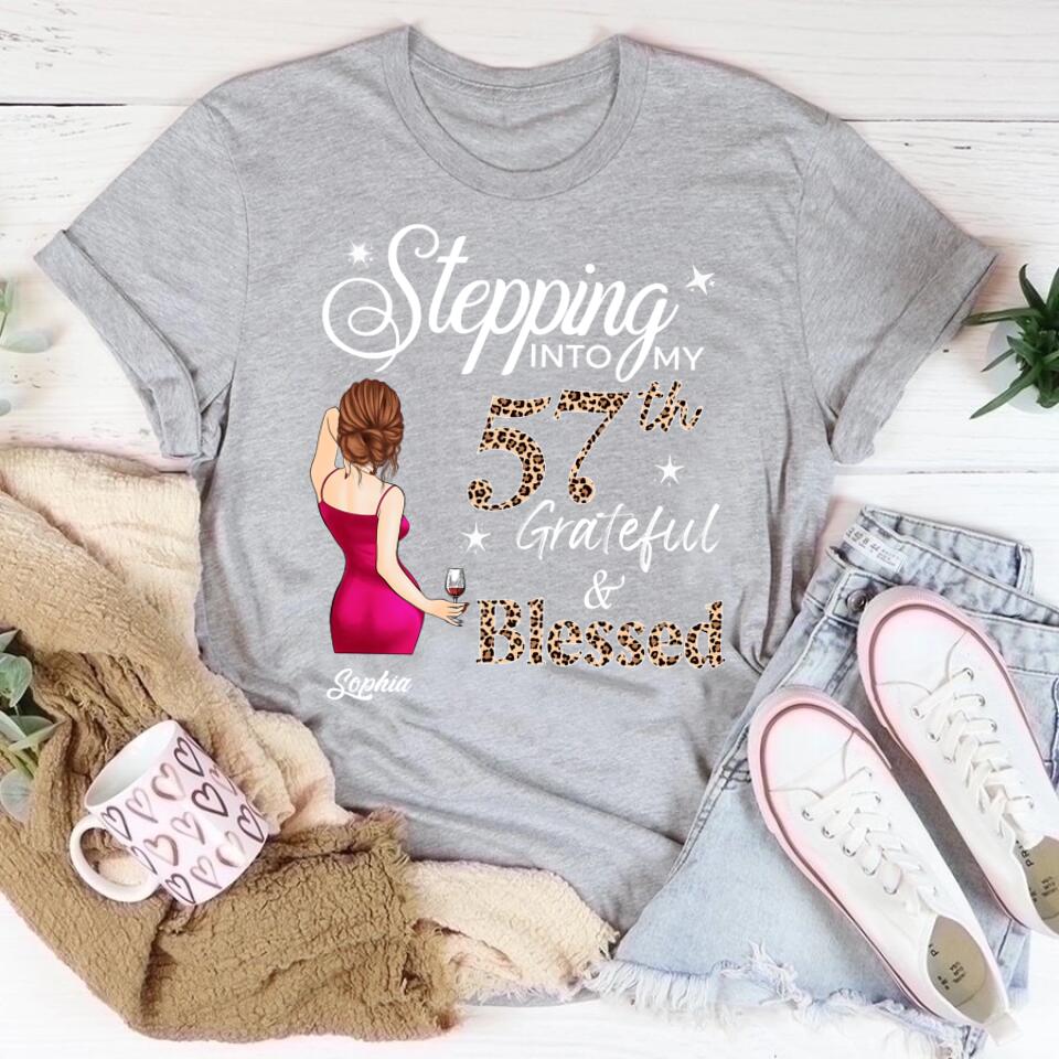 Stepping Into My 57th Birthday, Custom Birthday Shirts, Vintage 1965 Shirt, 57th Birthday Unique 57th Birthday Ideas