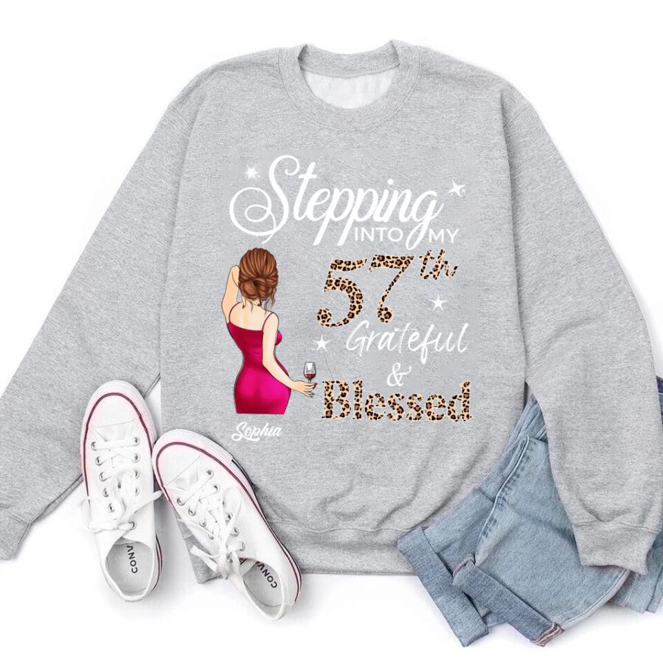 Stepping Into My 57th Birthday, Custom Birthday Shirts, Vintage 1965 Shirt, 57th Birthday Unique 57th Birthday Ideas