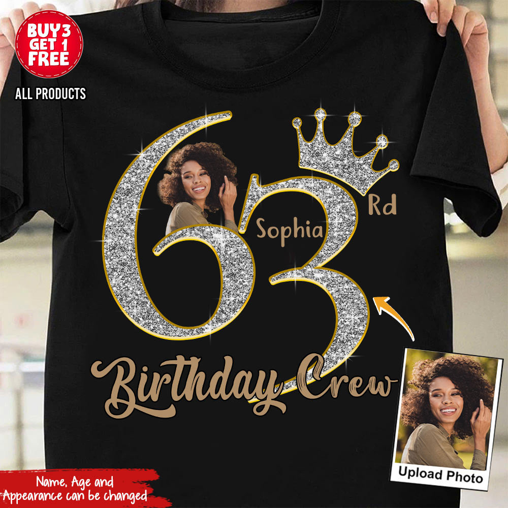 63rd Birthday Shirts, Custom Photo Birthday Shirts, Turning 63 Shirt For Women, Turning 63 And Fabulous Shirt, Best Gifts For Women Turning 63-YPT-HCT