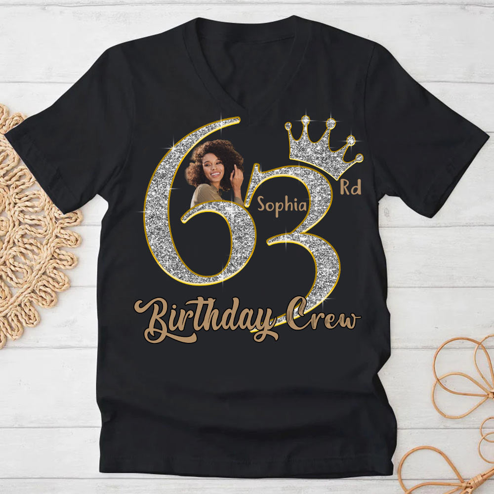 63rd Birthday Shirts, Custom Photo Birthday Shirts, Turning 63 Shirt For Women, Turning 63 And Fabulous Shirt, Best Gifts For Women Turning 63-YPT-HCT