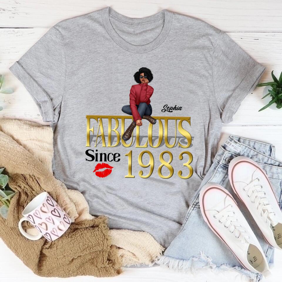 40th Birthday Shirts, Custom Birthday Shirts, Turning 40 Shirt, Gifts For Women Turning 40, 40 And Fabulous Shirt, 1983 Shirt, 40th Birthday Shirts For Her