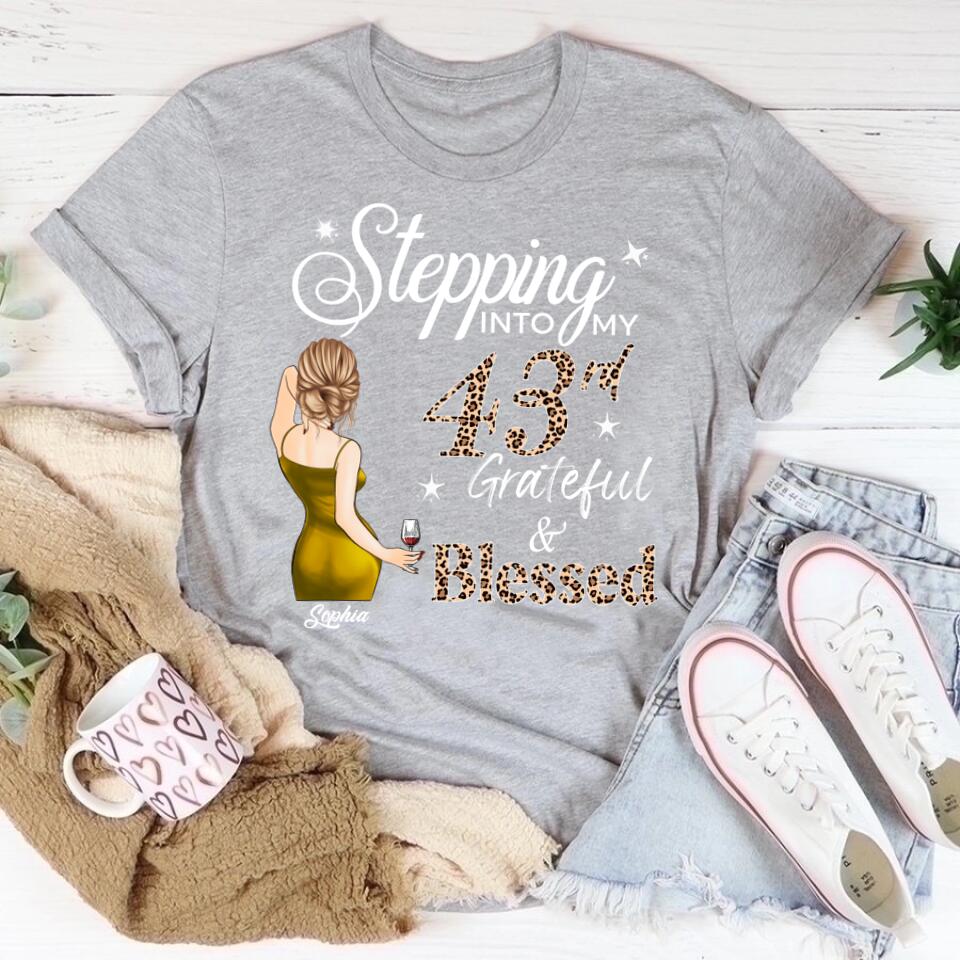 Stepping Into My 43rd Birthday, Custom Birthday Shirts, Vintage 1980 Shirt, 43rd Birthday Unique 43rd Birthday Ideas