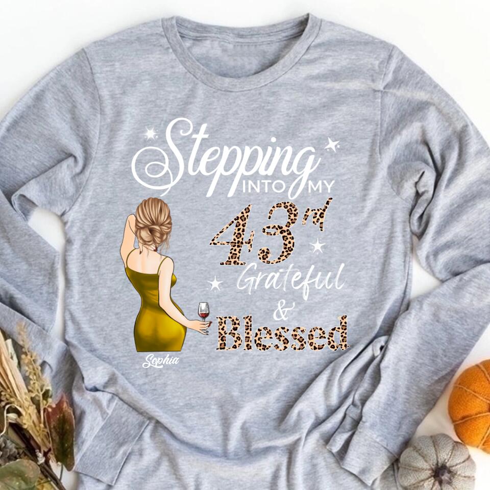 Stepping Into My 43rd Birthday, Custom Birthday Shirts, Vintage 1980 Shirt, 43rd Birthday Unique 43rd Birthday Ideas