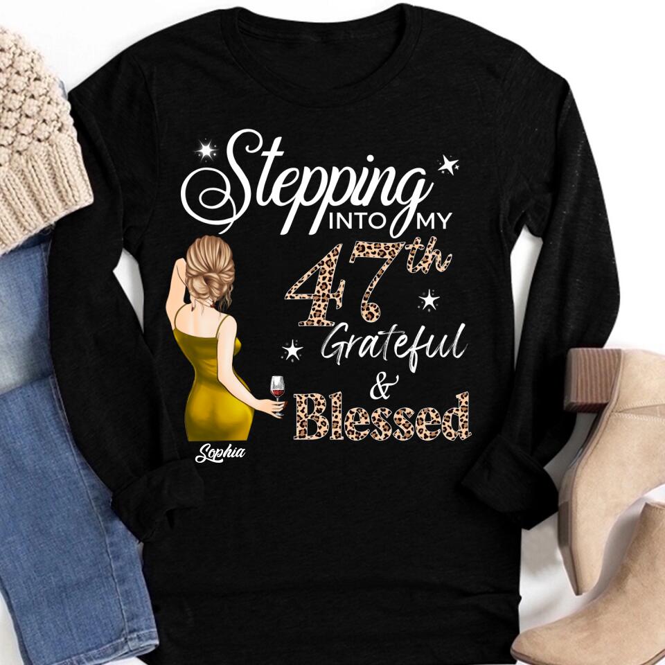 Stepping Into My 47th Birthday, Custom Birthday Shirts, Vintage 1976 Shirt, 47th Birthday Unique 47th Birthday Ideas