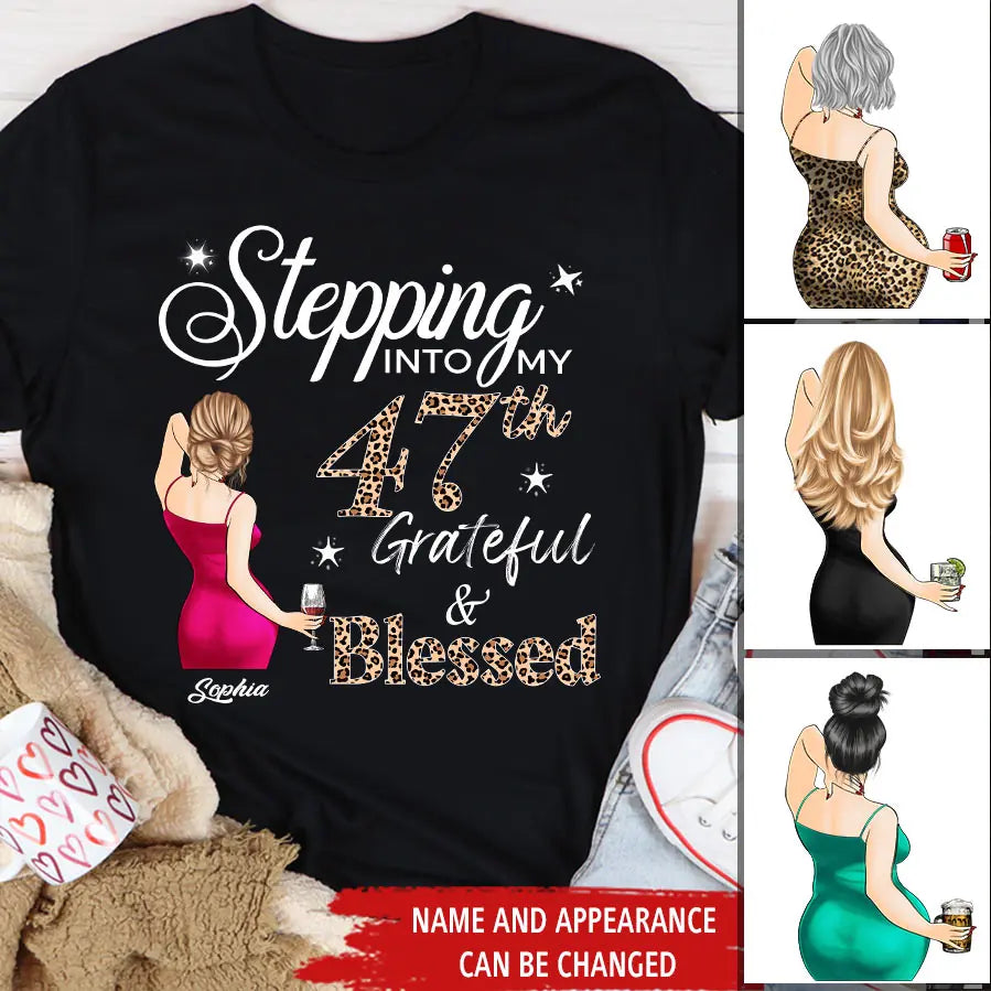 Stepping Into My 47th Birthday, Custom Birthday Shirts, Vintage 1976 Shirt, 47th Birthday Unique 47th Birthday Ideas