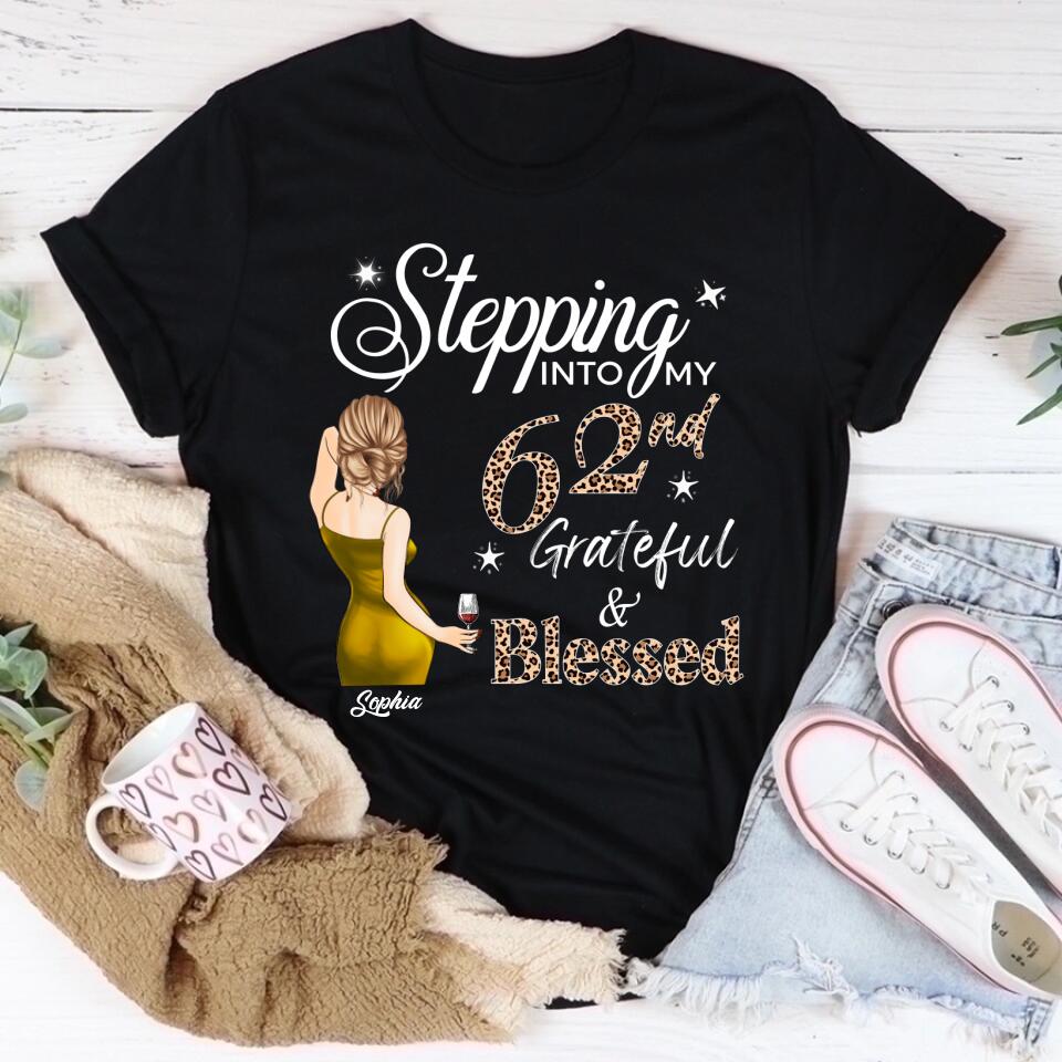 Stepping Into My 62nd Birthday, Custom Birthday Shirts, Vintage 1961 Shirt, 62nd Birthday Unique 62nd Birthday Ideas