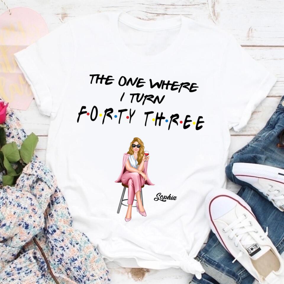 Chapter 43, Fabulous Since 1980 43rd Birthday Unique T Shirt For Woman, Custom Birthday Shirt, Her Gifts For 43 Years Old , Turning 43 Birthday Cotton Shirt