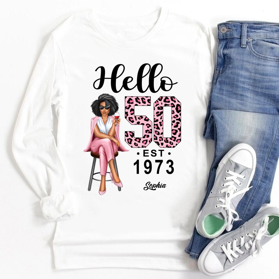 50th Birthday Shirts, Custom Birthday Shirts, Turning 50 Shirt, Gifts For Women Turning 50, 50 And Fabulous Shirt, 1973 Shirt, 50th Birthday Shirts For Her