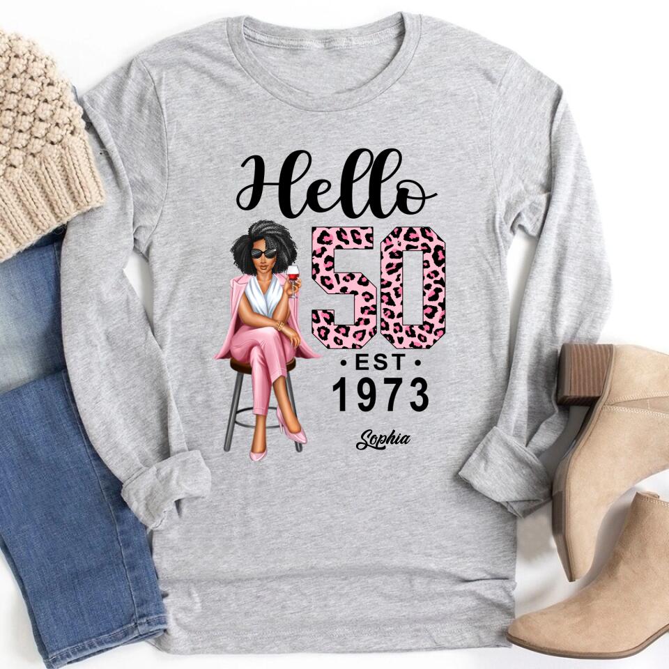 50th Birthday Shirts, Custom Birthday Shirts, Turning 50 Shirt, Gifts For Women Turning 50, 50 And Fabulous Shirt, 1973 Shirt, 50th Birthday Shirts For Her