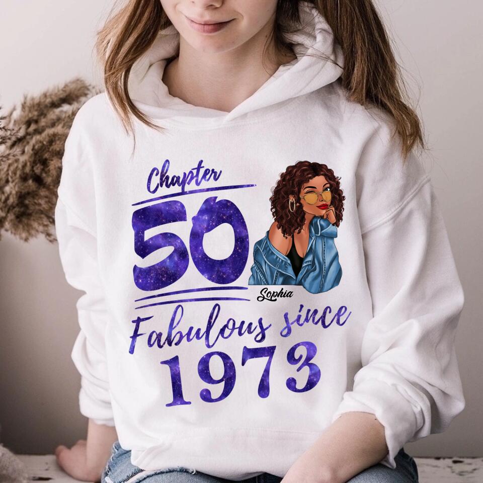 50th Birthday Shirts, Custom Birthday Shirts, Turning 50 Shirt, Gifts For Women Turning 50, 50 And Fabulous Shirt, 1973 Shirt, 50th Birthday Shirts For Her