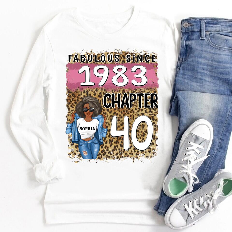 40th Birthday Shirts, Custom Birthday Shirts, Turning 40 Shirt, Gifts For Women Turning 40, 40 And Fabulous Shirt, 1983 Shirt, 40th Birthday Shirts For Her
