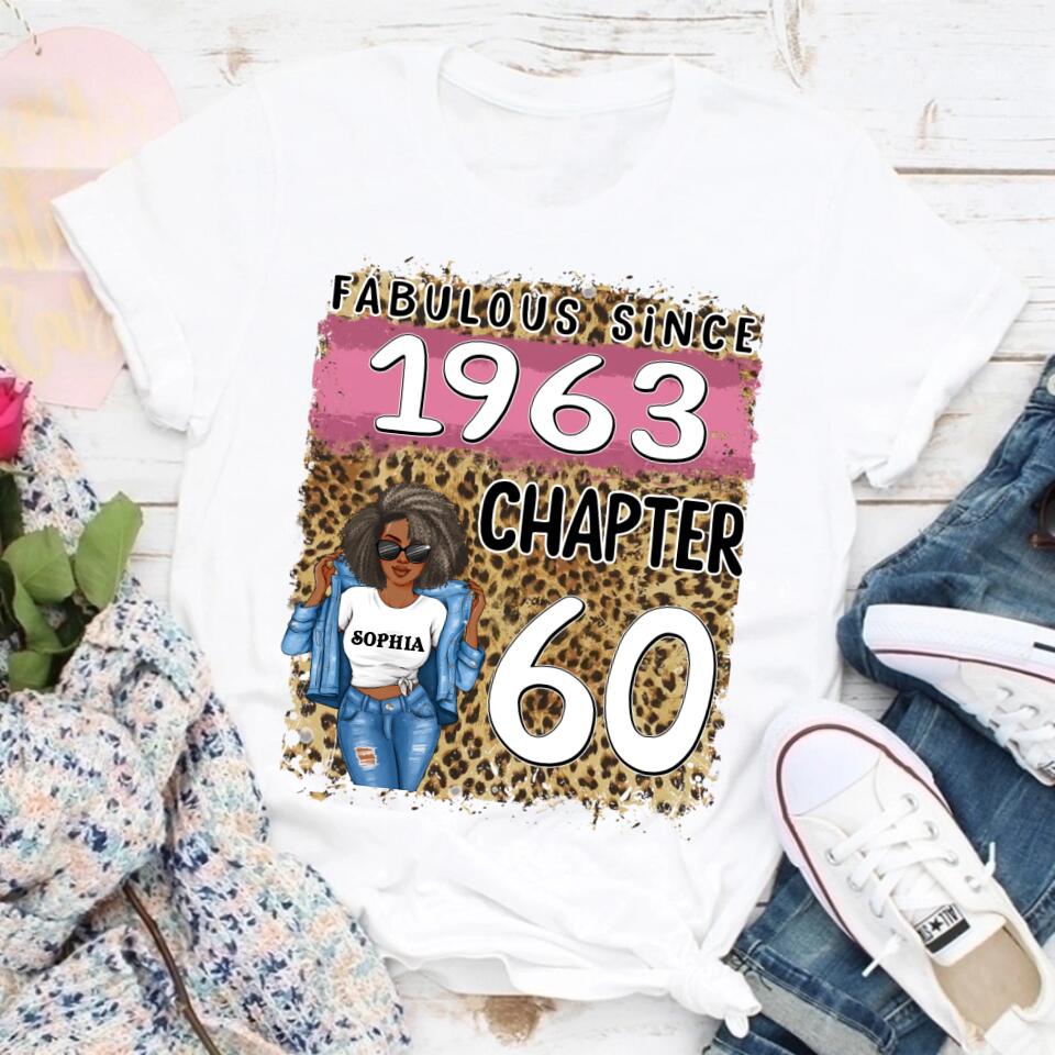60th Birthday Shirts, Custom Birthday Shirts, Turning 60 Shirt, Gifts For Women Turning 60, 60 And Fabulous Shirt, 1963 Shirt, 60th Birthday Shirts For Her
