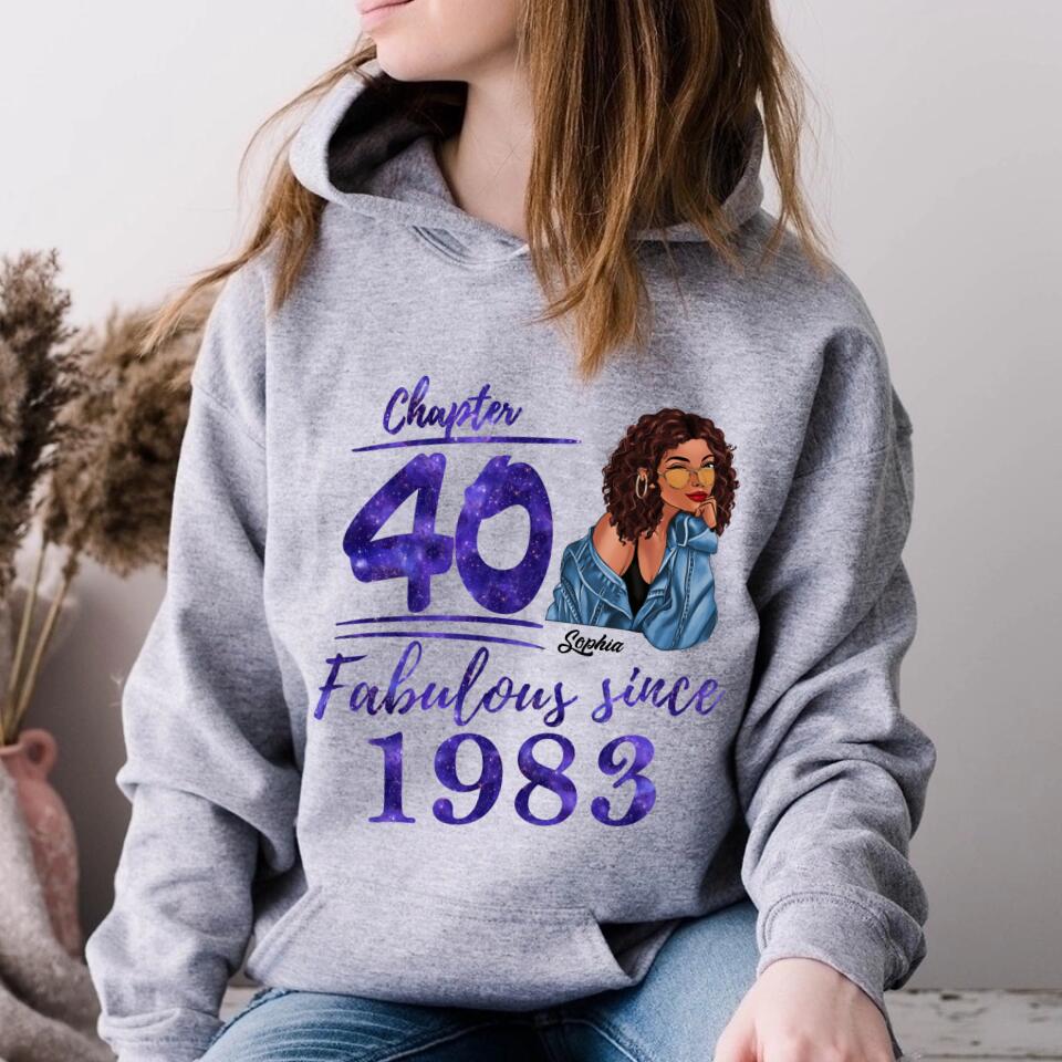 40th Birthday Shirts, Custom Birthday Shirts, Turning 40 Shirt, Gifts For Women Turning 40, 40 And Fabulous Shirt, 1983 Shirt, 40th Birthday Shirts For Her
