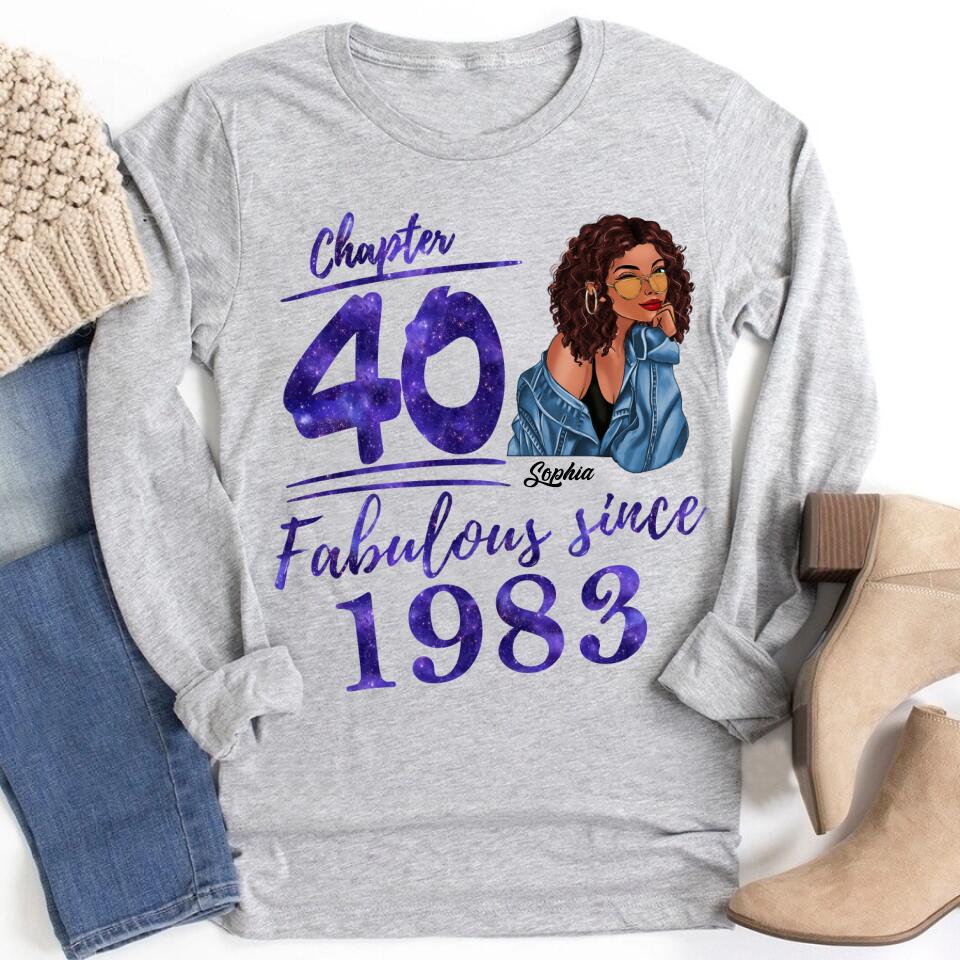 40th Birthday Shirts, Custom Birthday Shirts, Turning 40 Shirt, Gifts For Women Turning 40, 40 And Fabulous Shirt, 1983 Shirt, 40th Birthday Shirts For Her