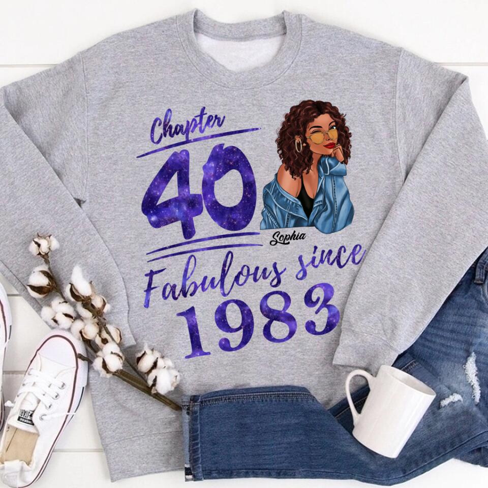 40th Birthday Shirts, Custom Birthday Shirts, Turning 40 Shirt, Gifts For Women Turning 40, 40 And Fabulous Shirt, 1983 Shirt, 40th Birthday Shirts For Her