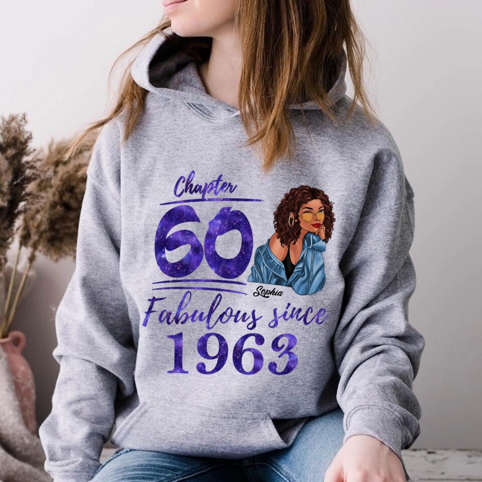 60th Birthday Shirts, Custom Birthday Shirts, Turning 60 Shirt, Gifts For Women Turning 60, 60 And Fabulous Shirt, 1963 Shirt, 50th Birthday Shirts For Her
