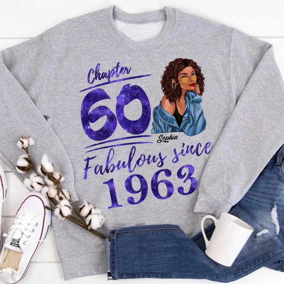 60th Birthday Shirts, Custom Birthday Shirts, Turning 60 Shirt, Gifts For Women Turning 60, 60 And Fabulous Shirt, 1963 Shirt, 50th Birthday Shirts For Her