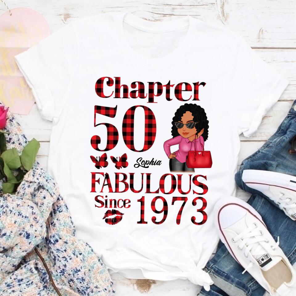 50th Birthday Shirts, Custom Birthday Shirts, Turning 50 Shirt, Gifts For Women Turning 50, 50 And Fabulous Shirt, 1973 Shirt, 50th Birthday Shirts For Her