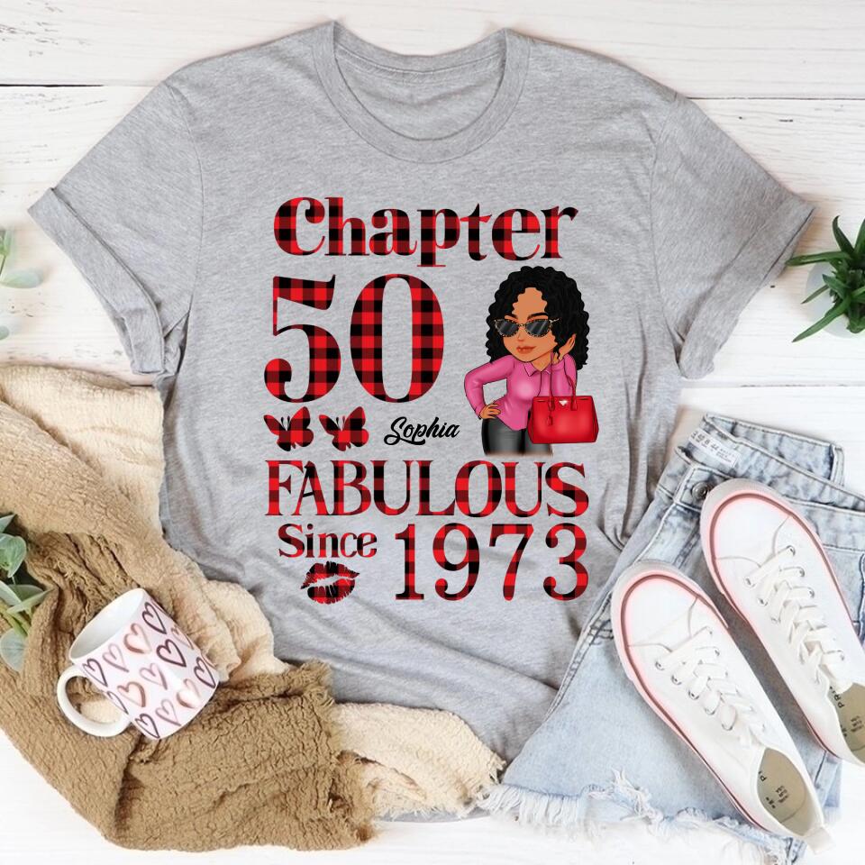 50th Birthday Shirts, Custom Birthday Shirts, Turning 50 Shirt, Gifts For Women Turning 50, 50 And Fabulous Shirt, 1973 Shirt, 50th Birthday Shirts For Her