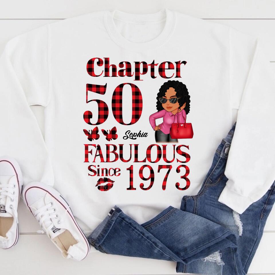 50th Birthday Shirts, Custom Birthday Shirts, Turning 50 Shirt, Gifts For Women Turning 50, 50 And Fabulous Shirt, 1973 Shirt, 50th Birthday Shirts For Her