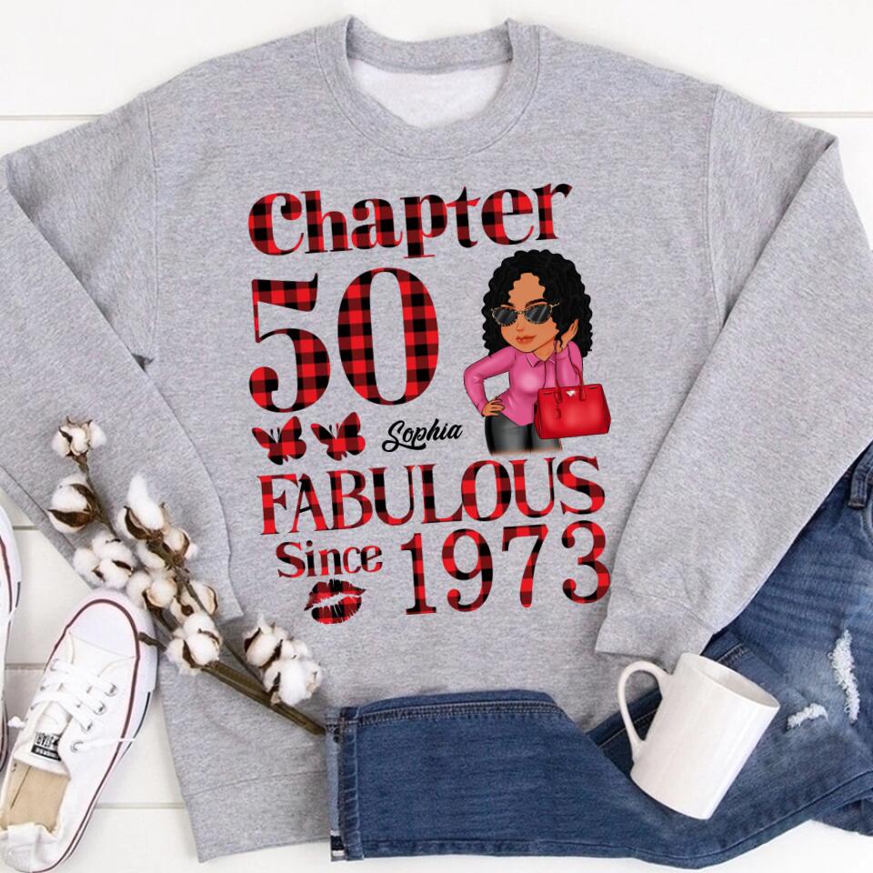 50th Birthday Shirts, Custom Birthday Shirts, Turning 50 Shirt, Gifts For Women Turning 50, 50 And Fabulous Shirt, 1973 Shirt, 50th Birthday Shirts For Her