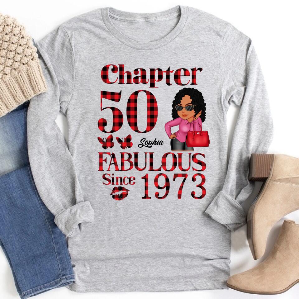 50th Birthday Shirts, Custom Birthday Shirts, Turning 50 Shirt, Gifts For Women Turning 50, 50 And Fabulous Shirt, 1973 Shirt, 50th Birthday Shirts For Her