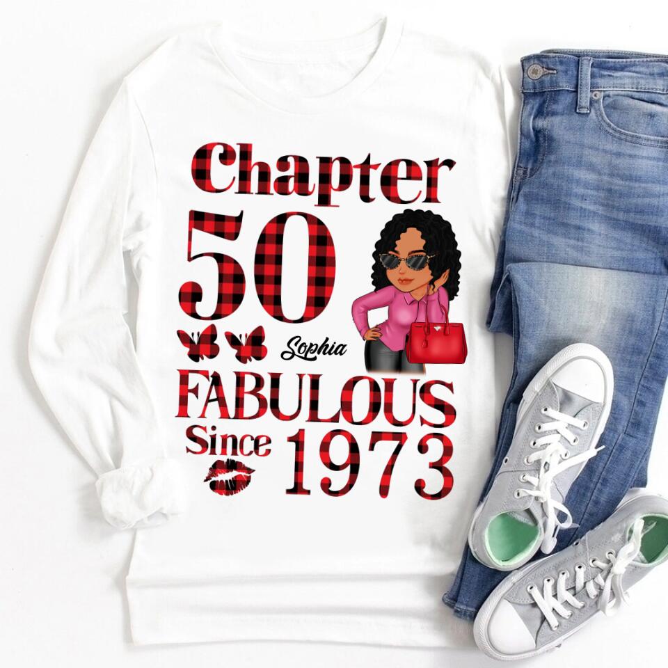 50th Birthday Shirts, Custom Birthday Shirts, Turning 50 Shirt, Gifts For Women Turning 50, 50 And Fabulous Shirt, 1973 Shirt, 50th Birthday Shirts For Her