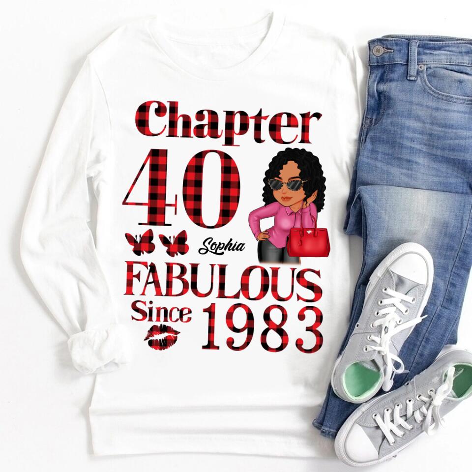 40th Birthday Shirts, Custom Birthday Shirts, Turning 40 Shirt, Gifts For Women Turning 40, 40 And Fabulous Shirt, 1983 Shirt, 40th Birthday Shirts For Her