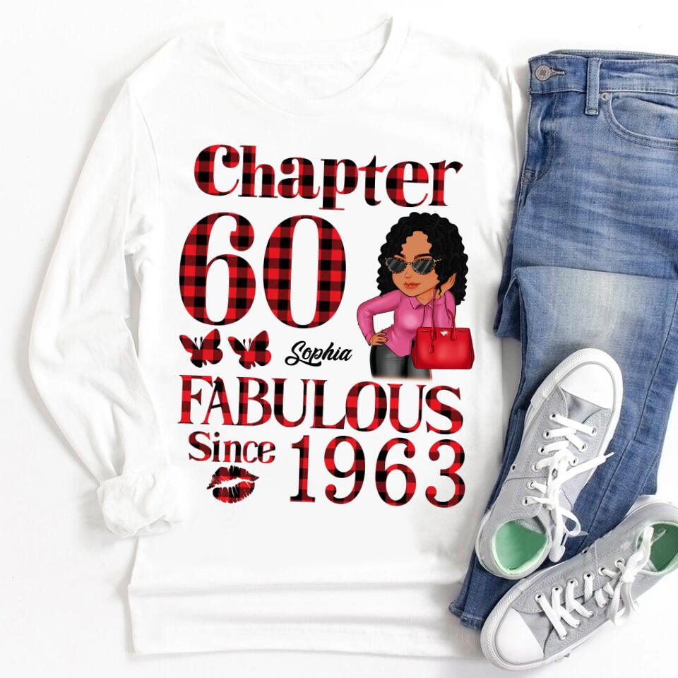 60th Birthday Shirts, Custom Birthday Shirts, Turning 60 Shirt, Gifts For Women Turning 60, 60 And Fabulous Shirt, 1963 Shirt, 60th Birthday Shirts For Her