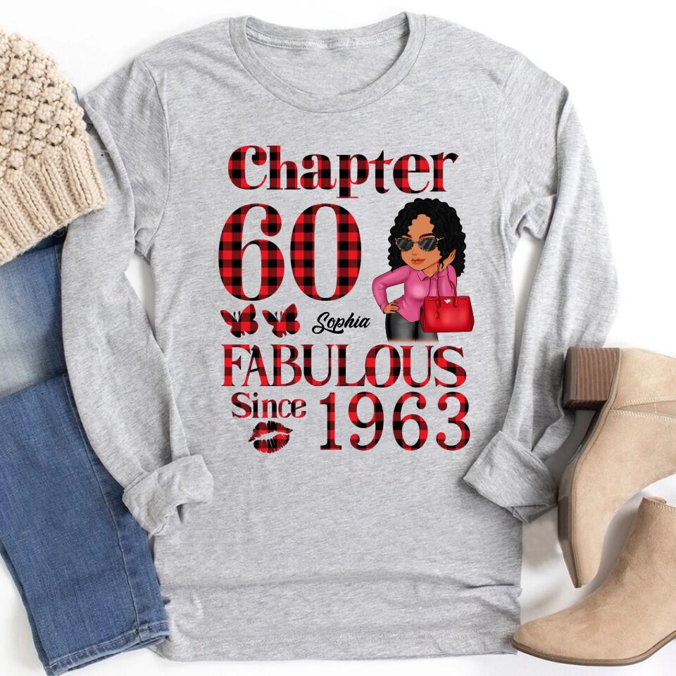 60th Birthday Shirts, Custom Birthday Shirts, Turning 60 Shirt, Gifts For Women Turning 60, 60 And Fabulous Shirt, 1963 Shirt, 60th Birthday Shirts For Her