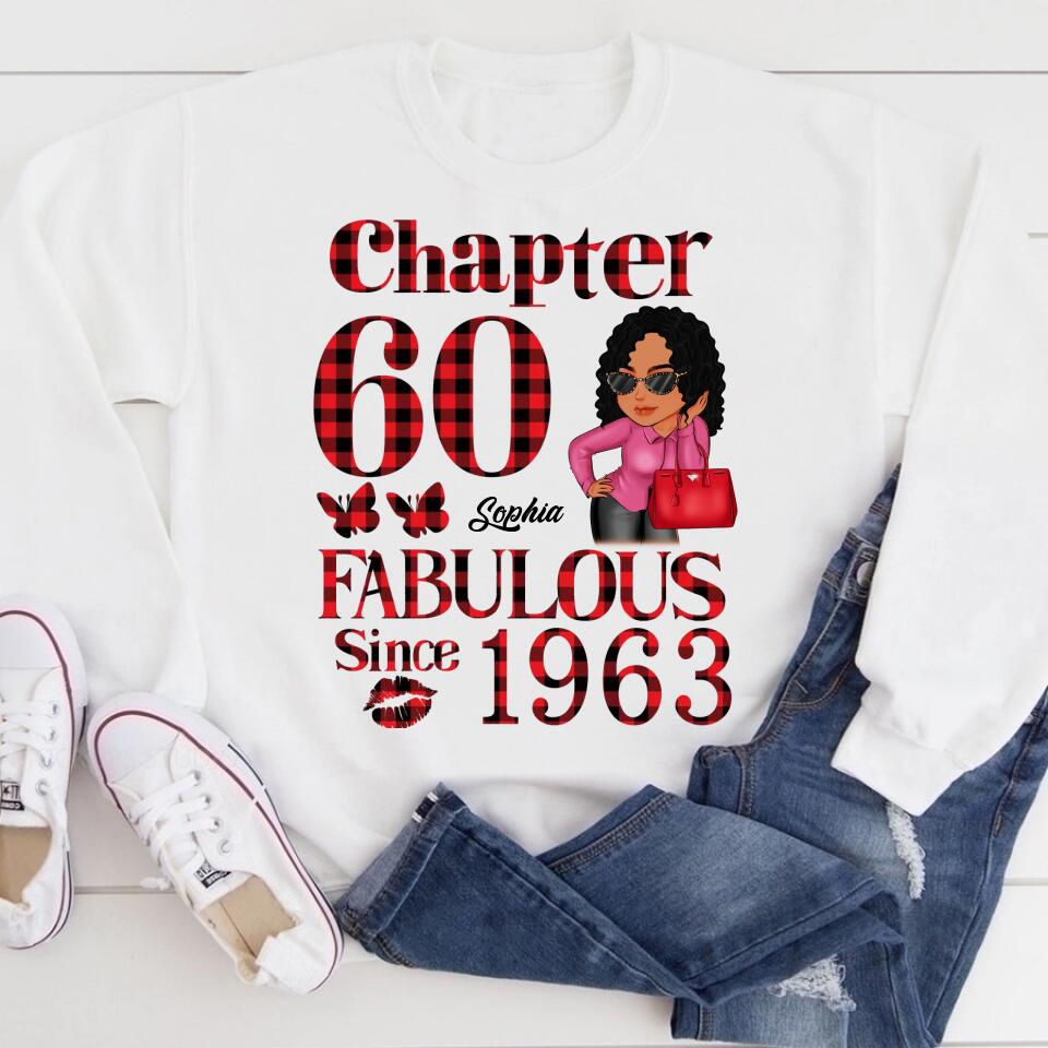 60th Birthday Shirts, Custom Birthday Shirts, Turning 60 Shirt, Gifts For Women Turning 60, 60 And Fabulous Shirt, 1963 Shirt, 60th Birthday Shirts For Her