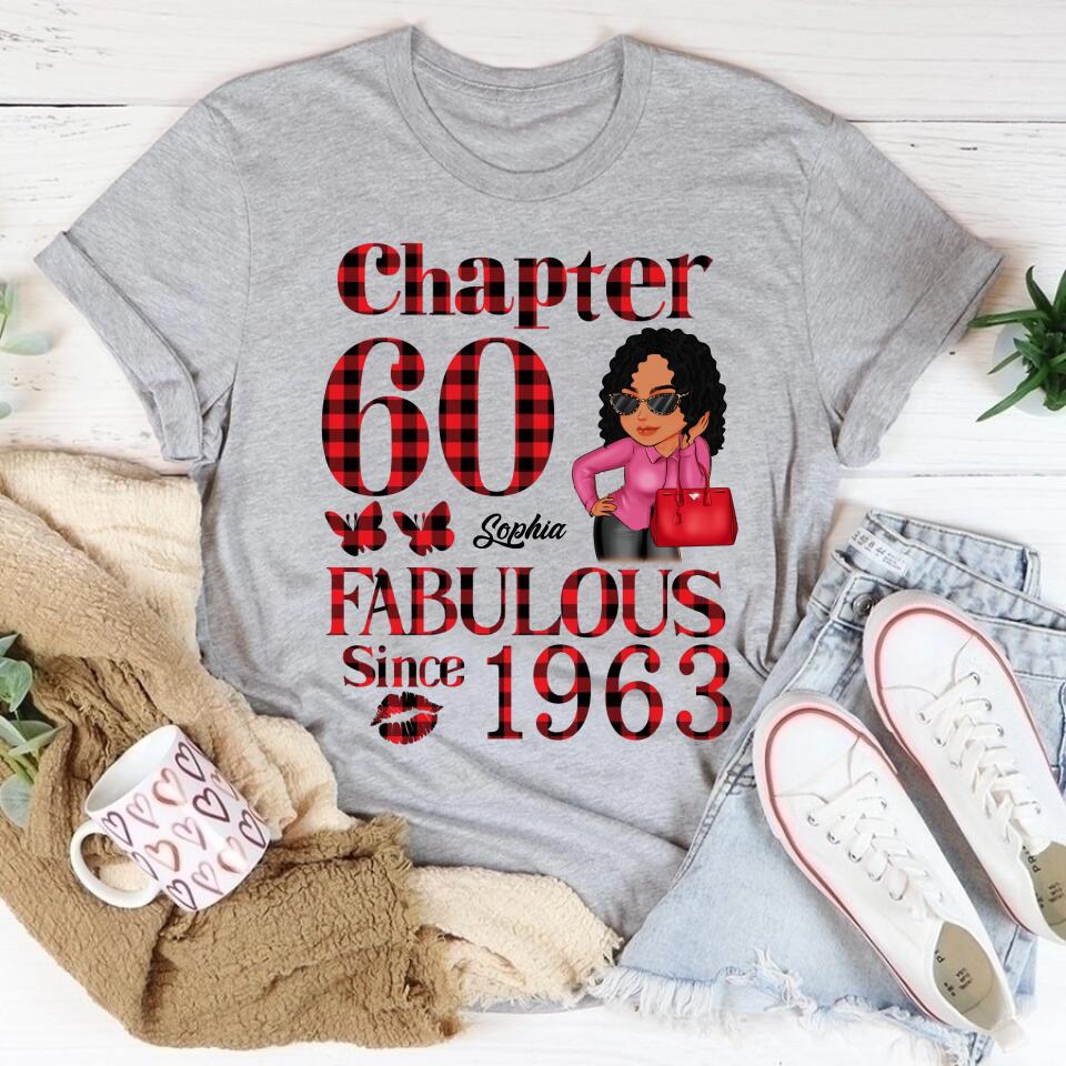 60th Birthday Shirts, Custom Birthday Shirts, Turning 60 Shirt, Gifts For Women Turning 60, 60 And Fabulous Shirt, 1963 Shirt, 60th Birthday Shirts For Her