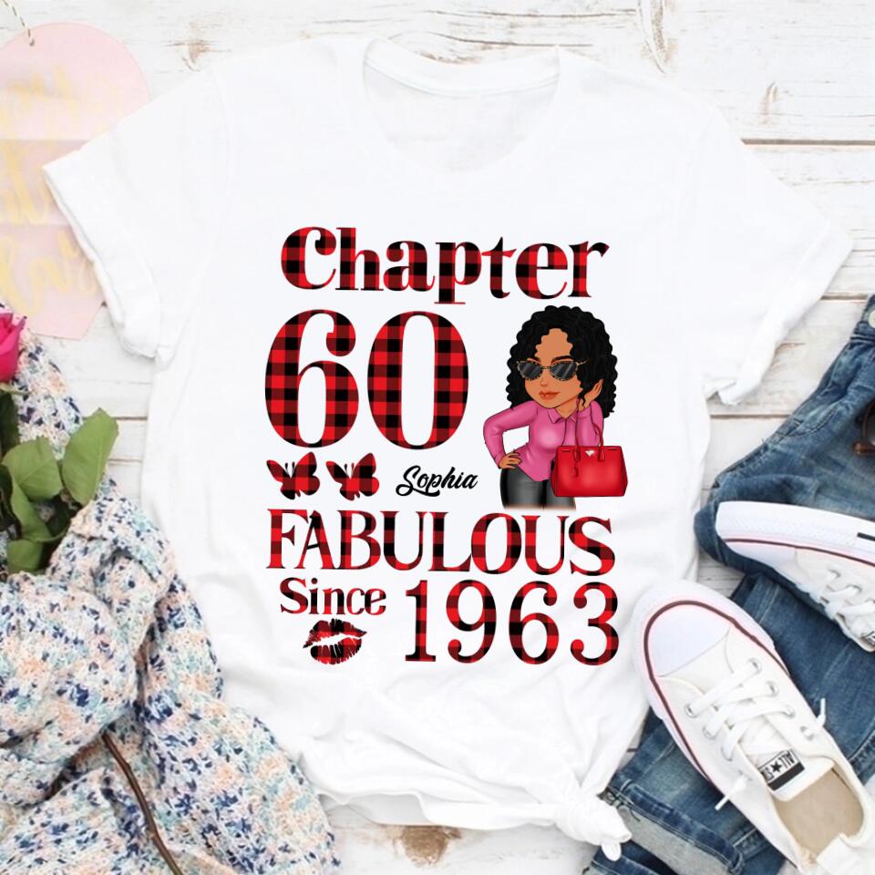 60th Birthday Shirts, Custom Birthday Shirts, Turning 60 Shirt, Gifts For Women Turning 60, 60 And Fabulous Shirt, 1963 Shirt, 60th Birthday Shirts For Her