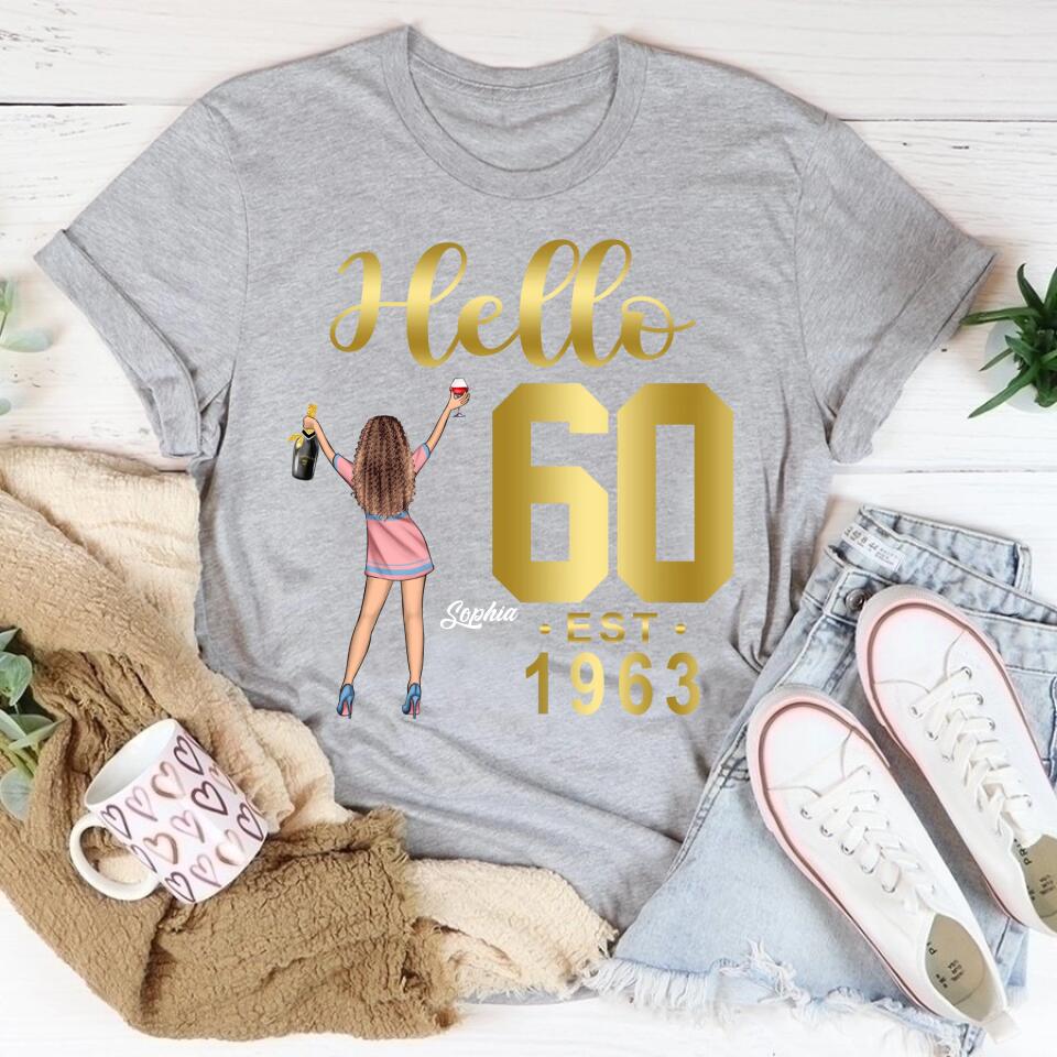 60th birthday shirts for her, Personalised 50th birthday gifts, 1963 t shirt, 60 and fabulous shirt, 60th birthday shirt ideas, gift ideas 60th birthday woman